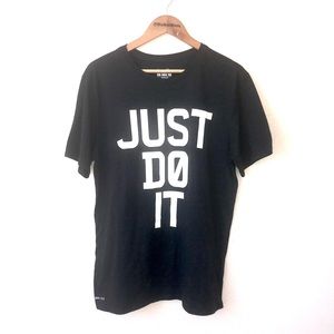 NIKE🤍 Dark Grey ‘Just Do It’ Soft Cotton Tee